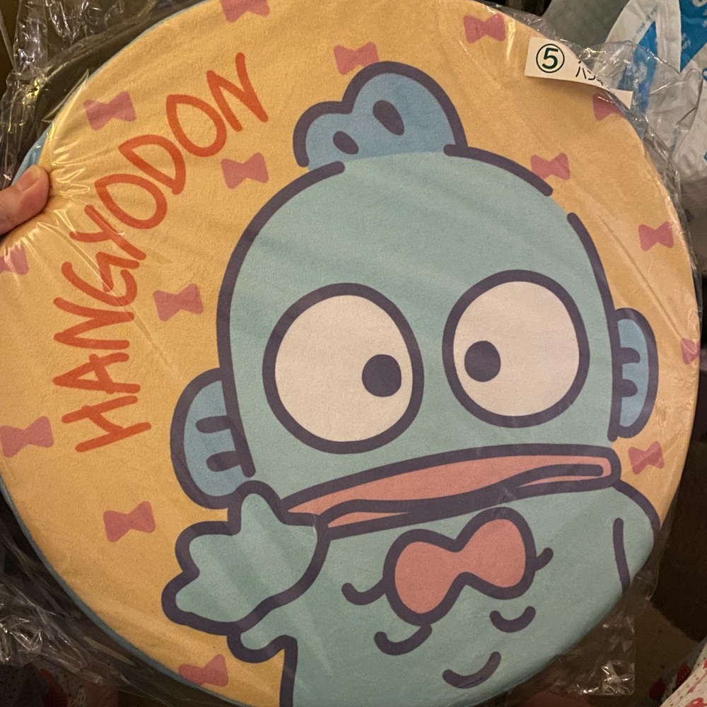 Sanrio - Hangyodon round seat cushion -Japan prize